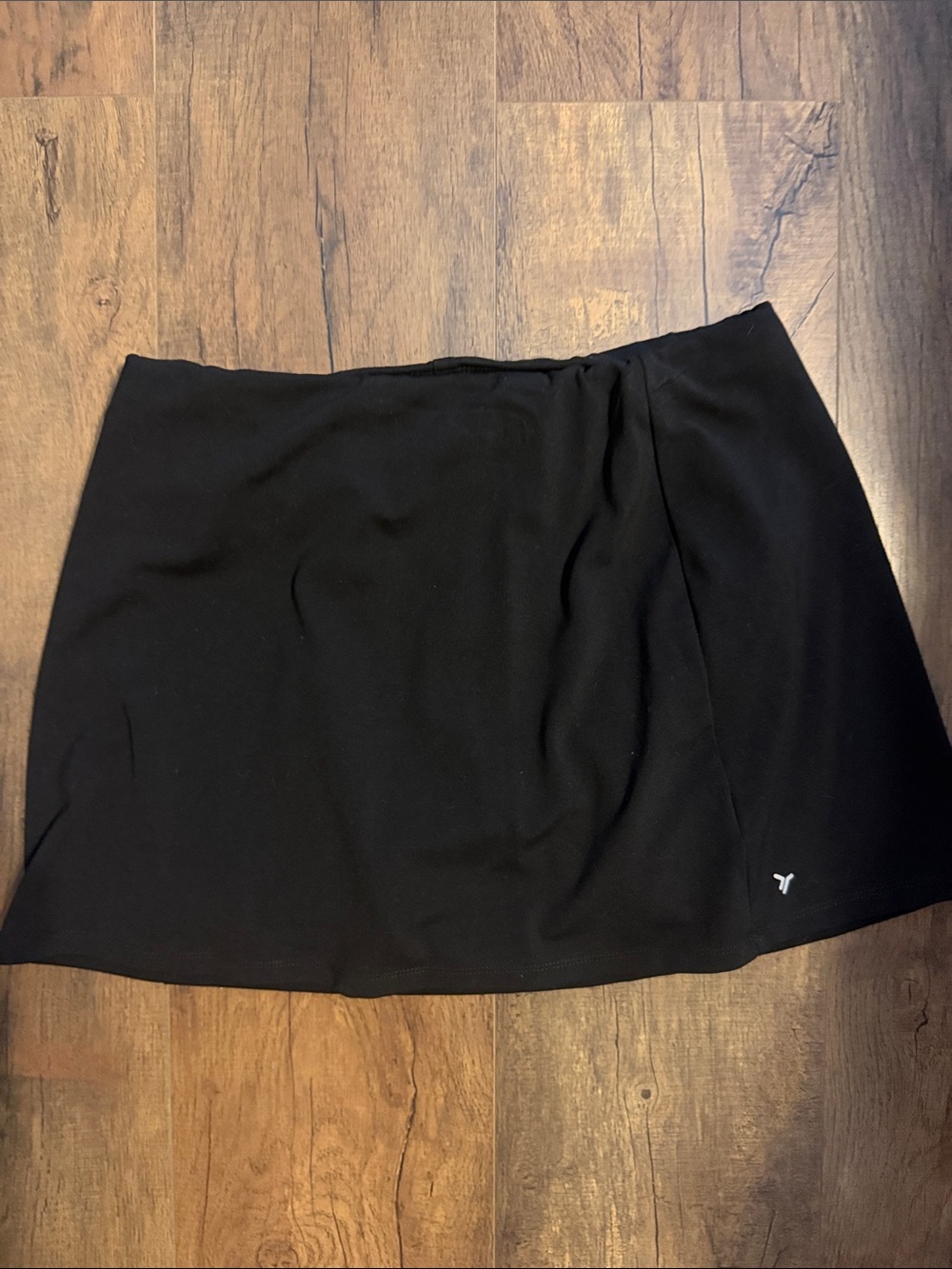 Old Navy Black Mini Skort with Small Contrast Logo
